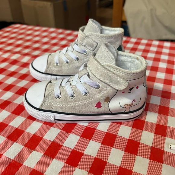 Converse Chuck Taylor All Star 1V Hi Winter Holidays Toddler size 8 - Picture 5 of 12